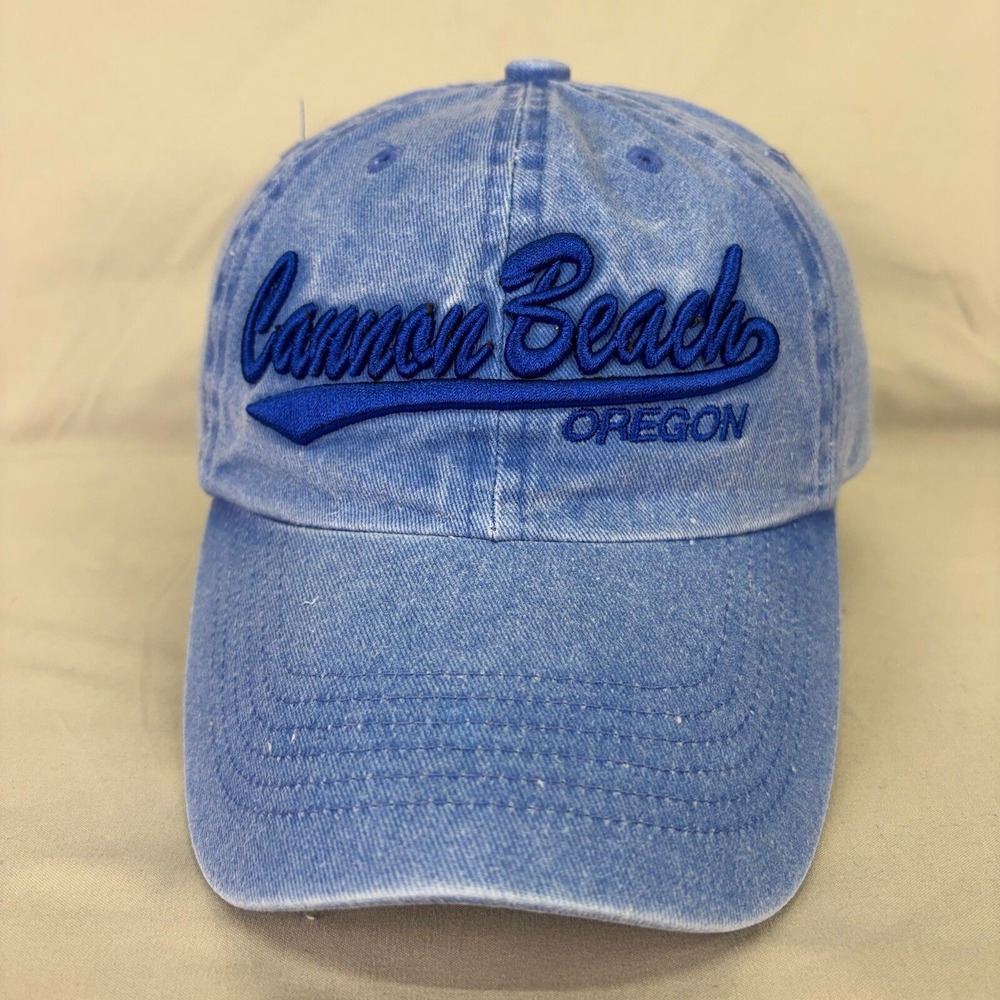 City Hunter Cannon Beach Oregon Hat Unisex OS Blue Denim Souvenir Cap